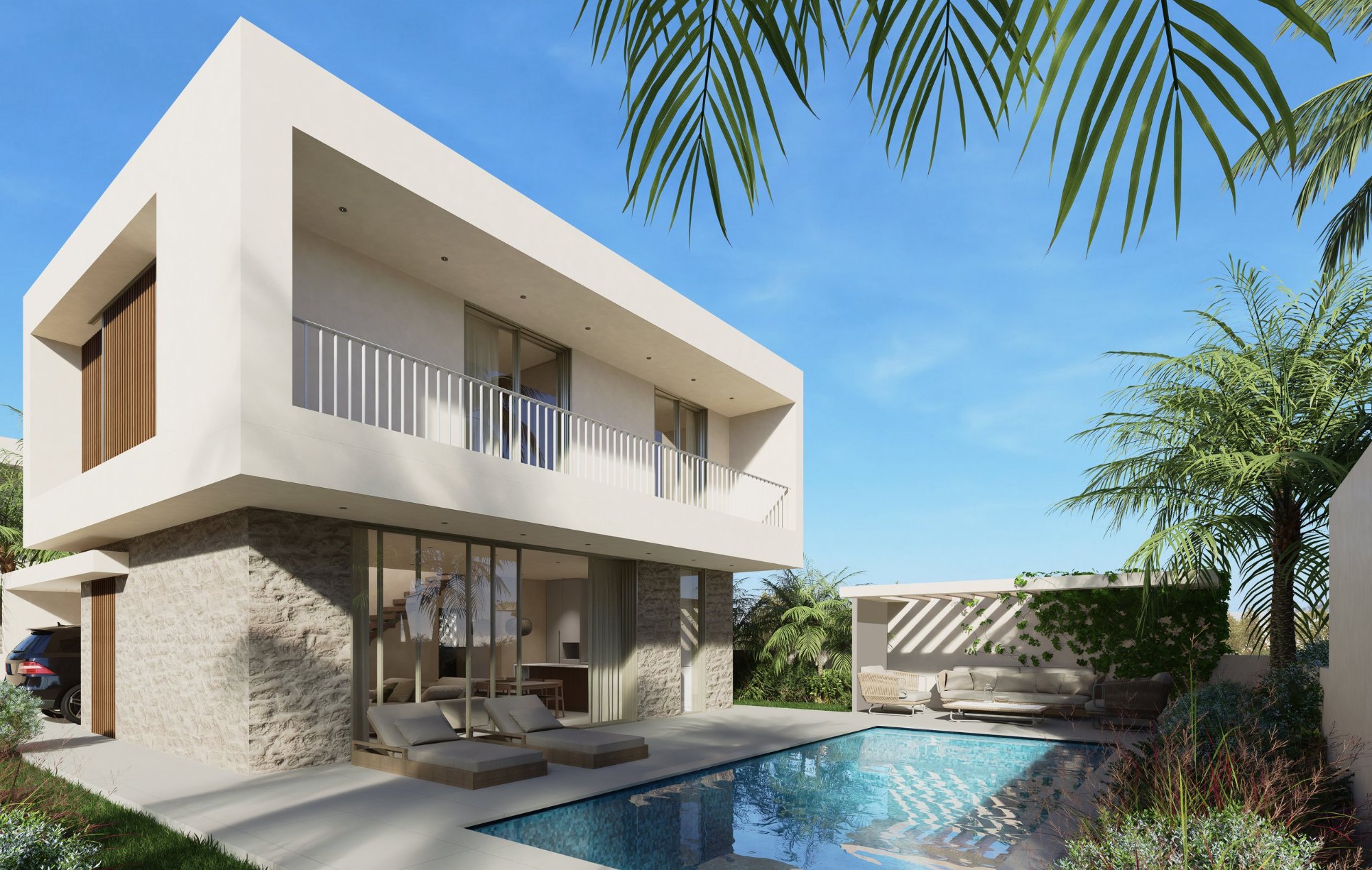 Corallia Villas Type A private pool, terrace and balcony